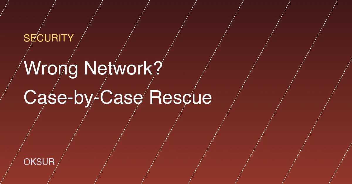 Sent Crypto Over the Wrong Network or to a Wrong Address? A Case-by-Case Rescue Guide