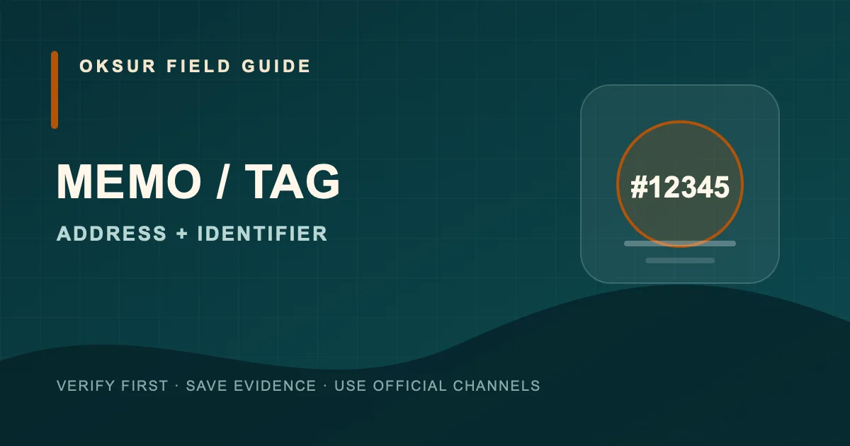 OKX 充值忘填或填錯 Memo／Tag？先別再轉，照這樣處理