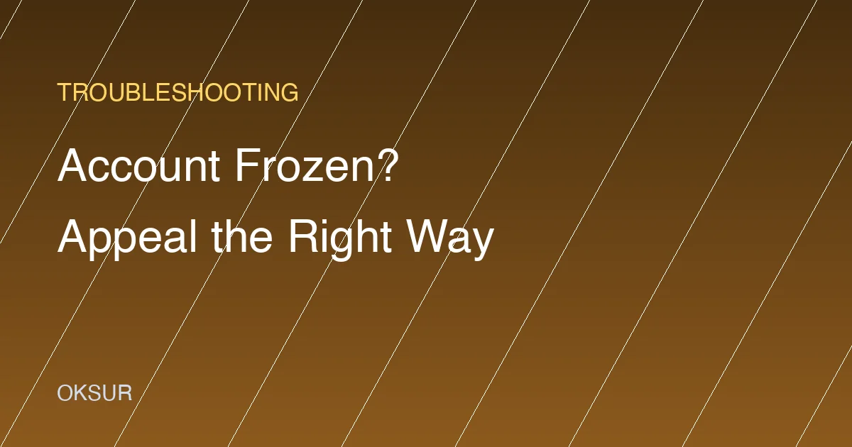 OKX Account Frozen or Restricted? Why It Happens and What to Do